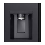 LG 628L InstaView Door in Door™ Side by Side (Essence Black), Energiklasse D, Vand-/isdispenser med vandtilkobling, Smart Diagnosis™ med Wi-Fi, GSXE90EVAD