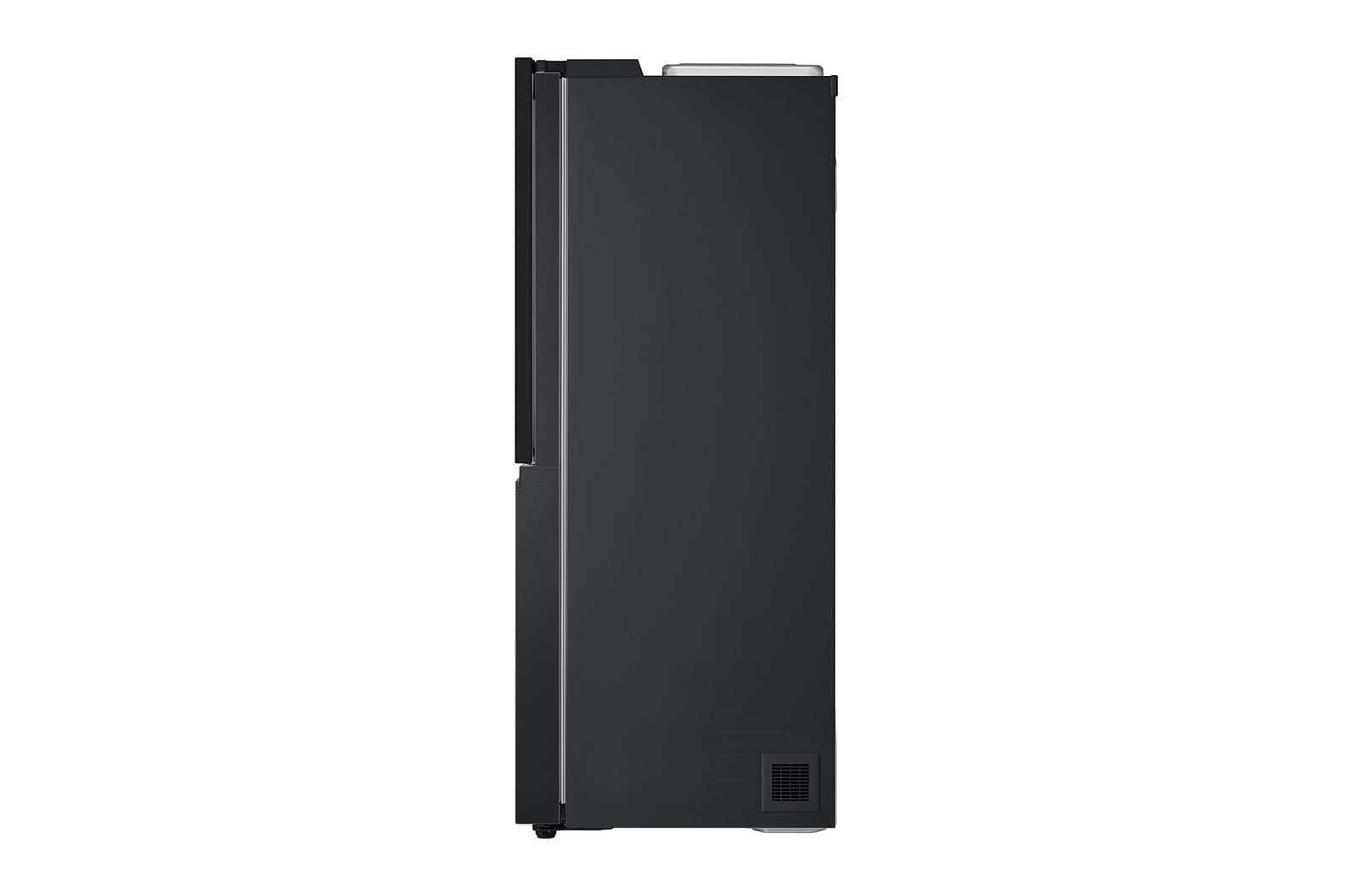 LG 628L InstaView Door in Door™ Side by Side (Essence Black), Energiklasse D, Vand-/isdispenser med vandtilkobling, Smart Diagnosis™ med Wi-Fi, GSXE90EVAD