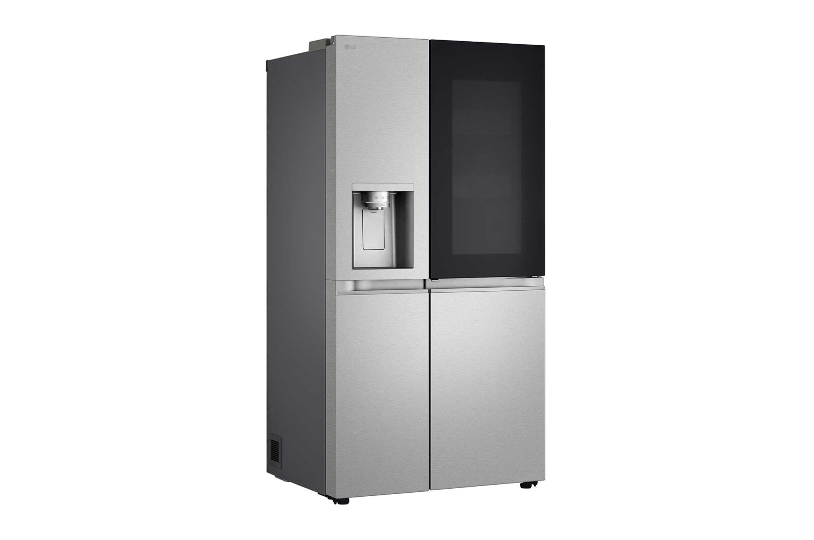 LG 628L InstaView Door in Door™ Side by Side (Metal Sorbet), Energiklasse D, Vand-/isdispenser med vandtilkobling, Smart Diagnosis™ med Wi-Fi, GSXE90MBAD