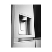 LG 628L InstaView Door in Door™ Side by Side (Metal Sorbet), Energiklasse D, Vand-/isdispenser med vandtilkobling, Smart Diagnosis™ med Wi-Fi, GSXE90MBAD
