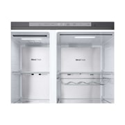 LG 628L InstaView Door in Door™ Side by Side (Metal Sorbet), Energiklasse D, Vand-/isdispenser med vandtilkobling, Smart Diagnosis™ med Wi-Fi, GSXE90MBAD