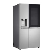 LG 628L InstaView Door in Door™ Side by Side (Metal Sorbet), Energiklasse D, Vand-/isdispenser med vandtilkobling, Smart Diagnosis™ med Wi-Fi, GSXE90MBAD
