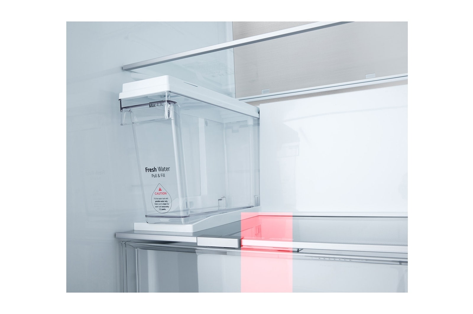 LG 628L InstaView Door in Door™ Side by Side (Essence Black), Energiklasse D, Vand-/isdispenser uden vandtilkobling, Smart Diagnosis™ med Wi-Fi, GSXE91EVAD
