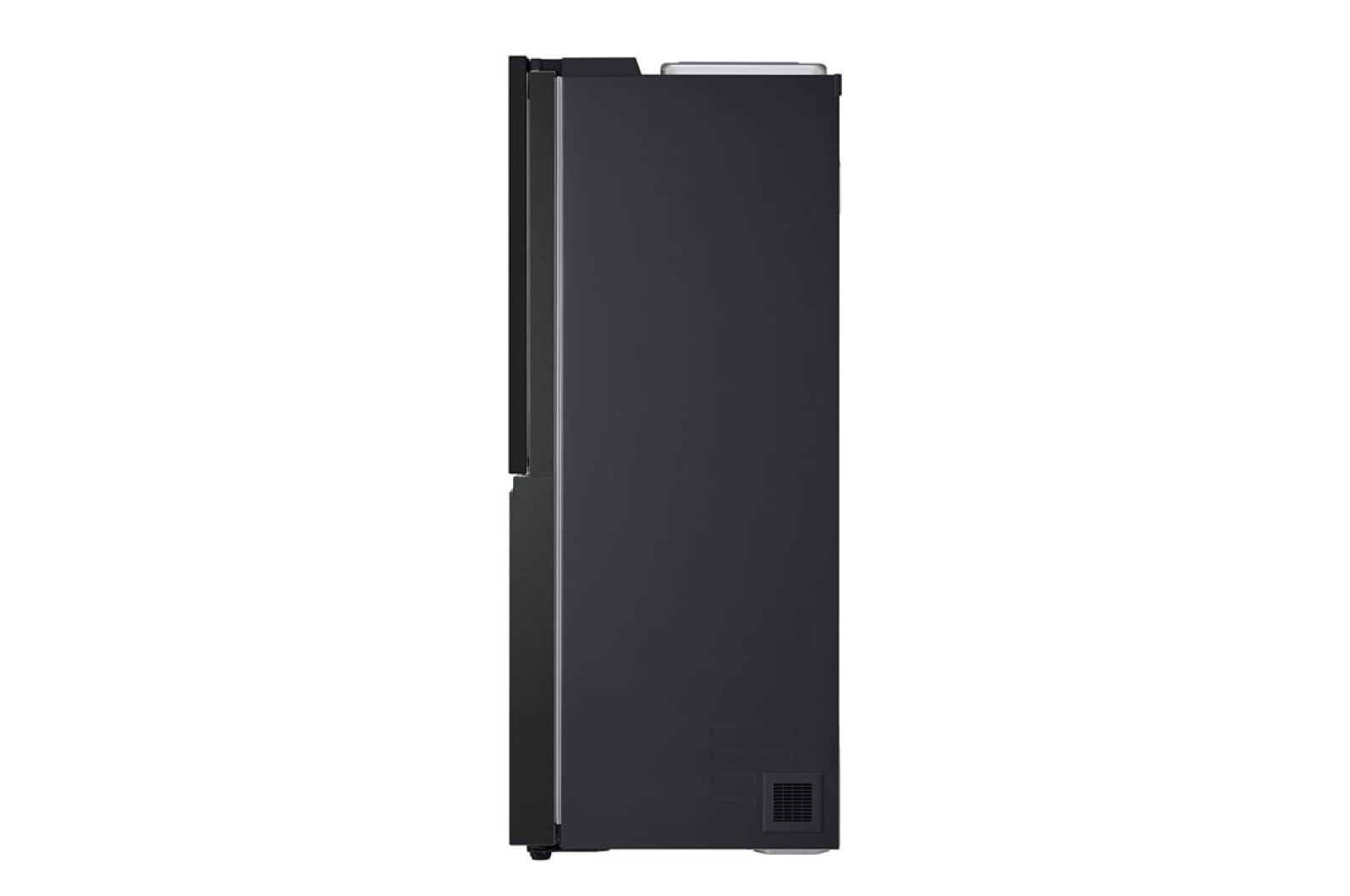 LG 628L InstaView Door in Door™ Side by Side (Essence Black), Energiklasse D, Vand-/isdispenser uden vandtilkobling, Smart Diagnosis™ med Wi-Fi, GSXE91EVAD