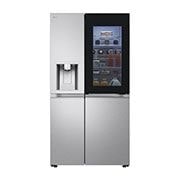 LG 628L InstaView Door in Door™ Side by Side (Metal Sorbet), Energiklasse D, Vand-/isdispenser uden vandtilkobling, Smart Diagnosis™ med Wi-Fi, GSXE91MBAD