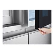 LG 628L InstaView Door in Door™ Side by Side (Metal Sorbet), Energiklasse D, Vand-/isdispenser uden vandtilkobling, Smart Diagnosis™ med Wi-Fi, GSXE91MBAD