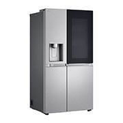 LG 628L InstaView Door in Door™ Side by Side (Metal Sorbet), Energiklasse D, Vand-/isdispenser uden vandtilkobling, Smart Diagnosis™ med Wi-Fi, GSXE91MBAD