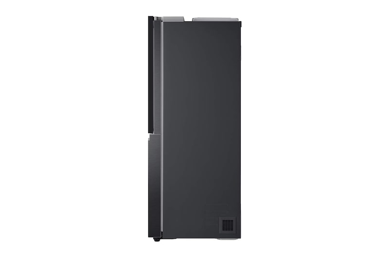 LG 635L InstaView Door in Door™ Side by Side (Matte Black Steel), Energiklasse E, Vand-/isdispenser med vandtilkobling, Smart Diagnosis™ med Wi-Fi, GSXV90MCAE