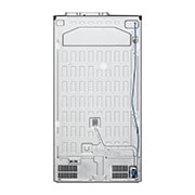 LG 635L InstaView Door in Door™ Side by Side (Brushed Steel), Energiklasse F, Vand-/isdispenser uden vandtilkobling, Smart Diagnosis™ med Wi-Fi, GSXV91BSAF
