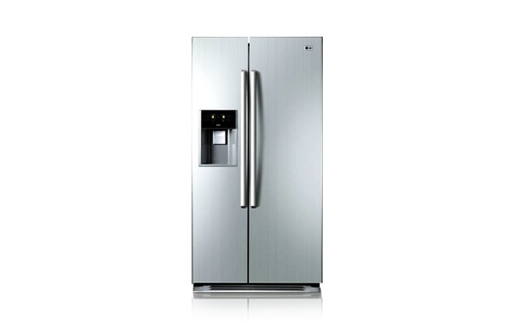 LG Afrimningsfrit side-by-side-skab i med vand- og isdispenser (508 L), GW-L207FLQK
