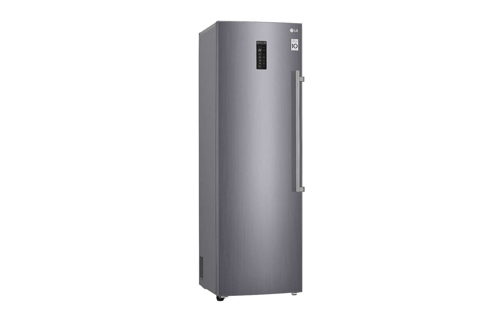 LG 323L Fritstående fryser (Shiny Steel) - Energiklasse F, Total No Frost og Smart Diagnosis™ med Wi-Fi, KF5237PZJZ