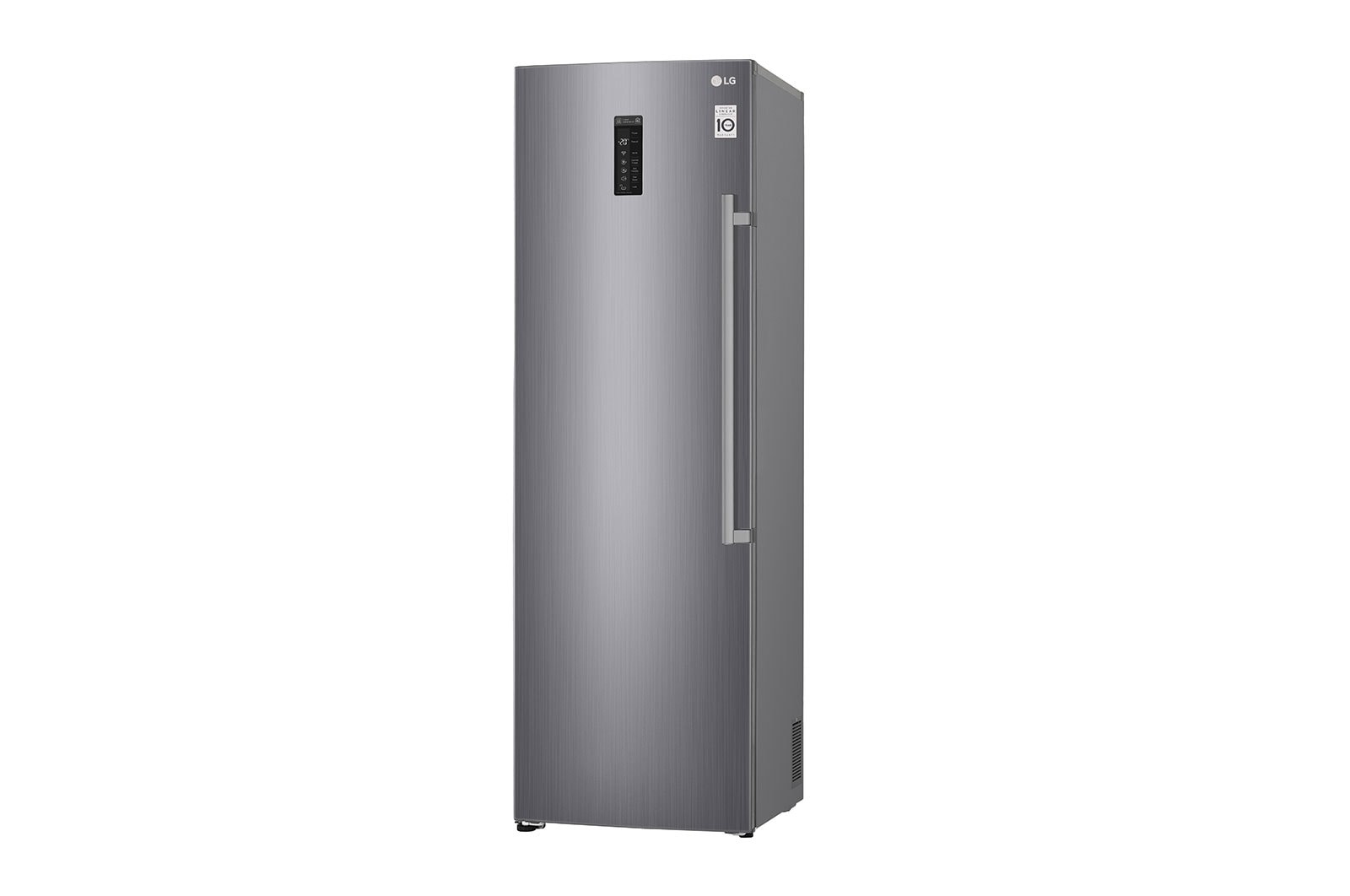LG 323L Fritstående fryser (Shiny Steel) - Energiklasse F, Total No Frost og Smart Diagnosis™ med Wi-Fi, KF5237PZJZ