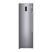 Visning forfra af 323L Fritstående fryser (Shiny Steel) - Energiklasse F, Total No Frost og Smart Diagnosis™ med Wi-Fi KF5237PZJZ