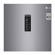 LG 323L Fritstående fryser (Shiny Steel) - Energiklasse F, Total No Frost og Smart Diagnosis™ med Wi-Fi, KF5237PZJZ