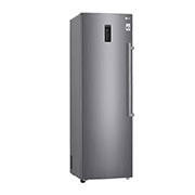 LG 323L Fritstående fryser (Shiny Steel) - Energiklasse F, Total No Frost og Smart Diagnosis™ med Wi-Fi, KF5237PZJZ