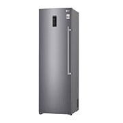 LG 323L Fritstående fryser (Shiny Steel) - Energiklasse F, Total No Frost og Smart Diagnosis™ med Wi-Fi, KF5237PZJZ
