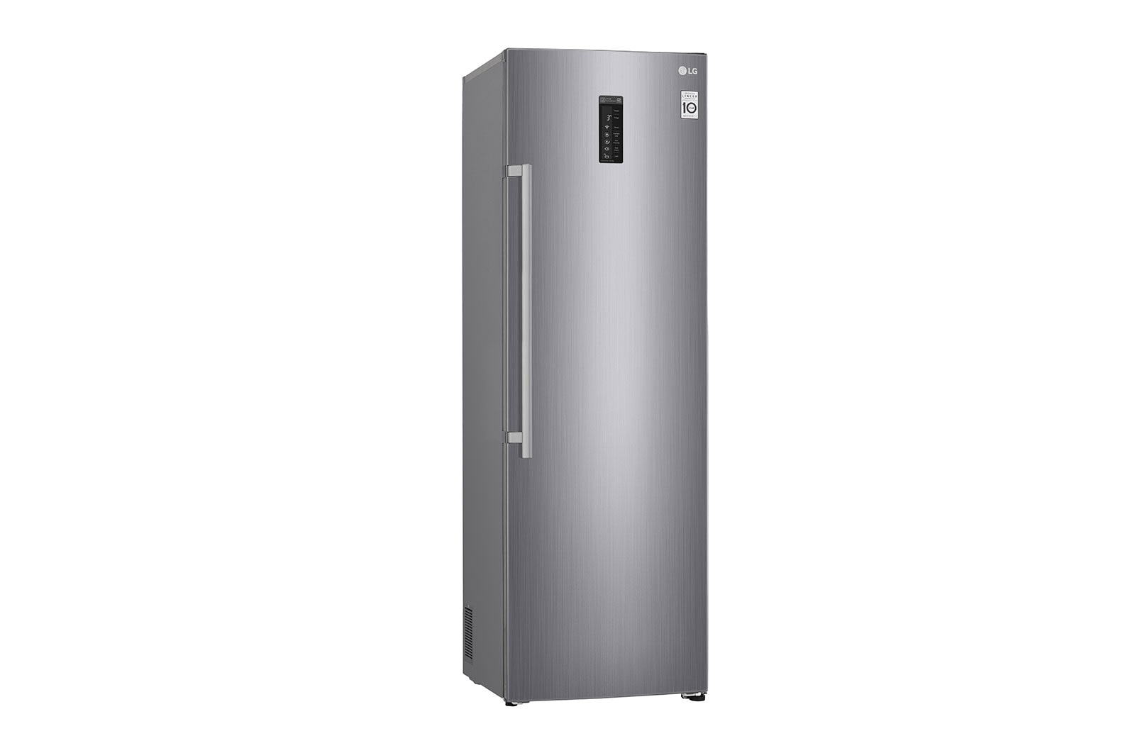 LG 375L Fritstående køleskab (Shiny Steel) - Energiklasse F, Moist Balance Crisper™  og Smart Diagnosis™ med Wi-Fi, KL5241PZJZ