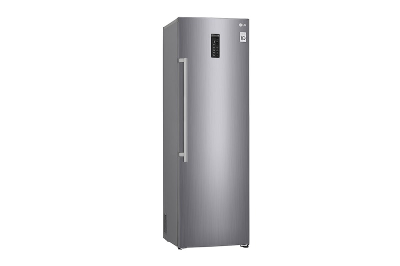 LG 375L Fritstående køleskab (Shiny Steel) - Energiklasse F, Moist Balance Crisper™  og Smart Diagnosis™ med Wi-Fi, KL5241PZJZ