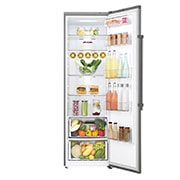 LG 375L Fritstående køleskab (Shiny Steel) - Energiklasse F, Moist Balance Crisper™  og Smart Diagnosis™ med Wi-Fi, KL5241PZJZ