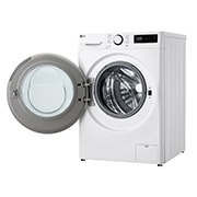 LG 9kg / 6 kg Kombineret vaskemaskine/tørretumbler(Hvid) - Steam, Energiklasse A/D, TurboWash™360, AI DD™, Smart Diagnosis™, CV50T6S2E1
