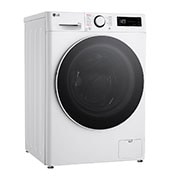 LG Slim 9 kg / 5 kg Kombineret vaskemaskine/tørretumbler(Hvid) - Steam, Energiklasse A/E, AI DD™, Smart Diagnosis™,  47,5cm dybde, CV92T5S4SQE