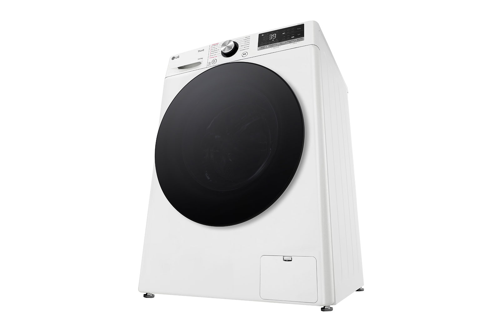LG 10 kg / 6 kg Kombineret vaskemaskine/tørretumbler(Hvid) - Steam, Energiklasse A/D, TurboWash™360, AI DD™, Smart Diagnosis™ med Wi-Fi, CV94V7S2WN