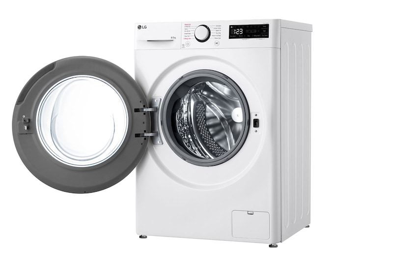 LG Slim 8 kg / 5 kg Kombineret vaskemaskine/tørretumbler(Hvid) - Steam, Energiklasse A/E, AI DD™, Smart Diagnosis™, F2Y5PRP6W
