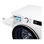 LG 11 kg / 6 kg Kombineret vaskemaskine/tørretumbler(Hvid) - Steam, Energiklasse A/D, TurboWash™360, AI DD™, Smart Diagnosis™, F4Y5ERP1WY