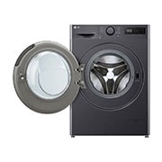 LG 10 kg / 6 kg Kombineret vaskemaskine/tørretumbler(Middle Black) - Steam, Energiklasse A/D, AI DD™, Smart Diagnosis™, F4Y5RRPYJ