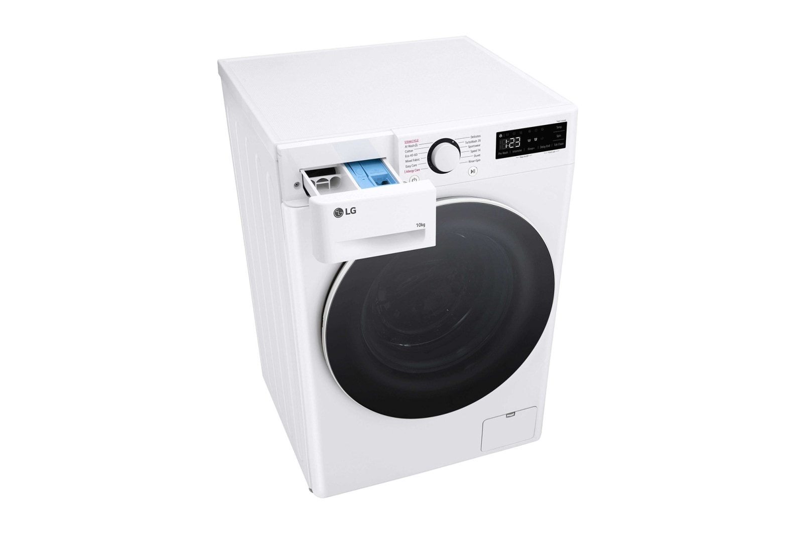 LG 10 kg Vaskemaskin(Hvid) - Steam, Energiklasse A, TurboWash360™, AI DD™, Smart Diagnosis™, F4Y5RYW0WY