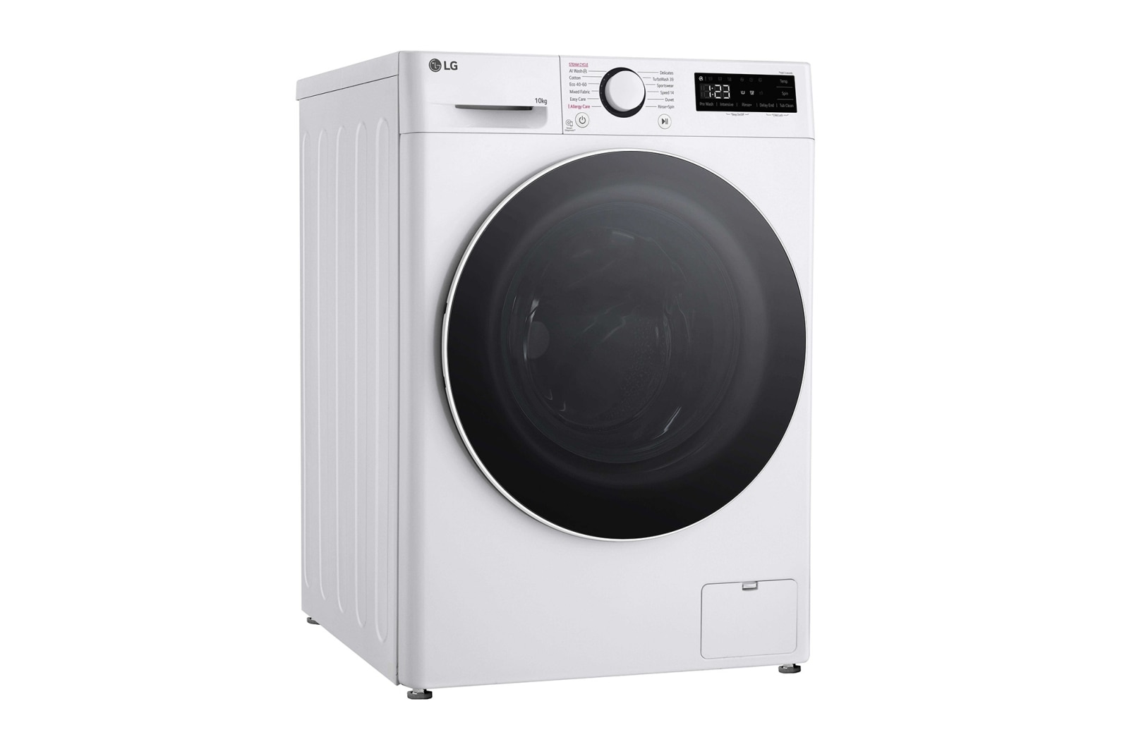 LG 10 kg Vaskemaskin(Hvid) - Steam, Energiklasse A, TurboWash360™, AI DD™, Smart Diagnosis™, F4Y5RYW0WY