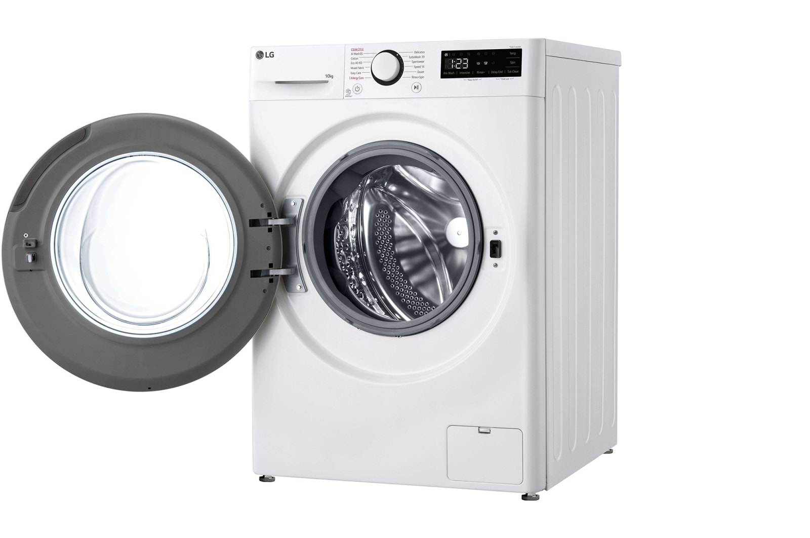 LG 10 kg Vaskemaskin(Hvid) - Steam, Energiklasse A, TurboWash360™, AI DD™, Smart Diagnosis™, F4Y5RYW0WY