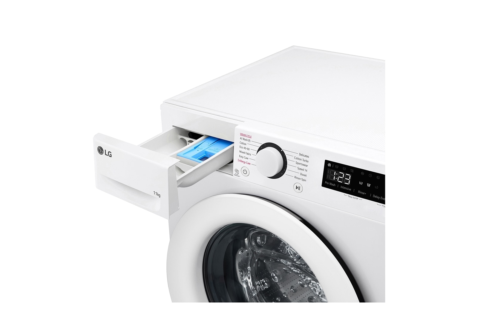 LG 11 kg Vaskemaskin(Hvit) - Steam, Energiklasse A, AI DD™, Smart Diagnosis™, FV34JNS0A1