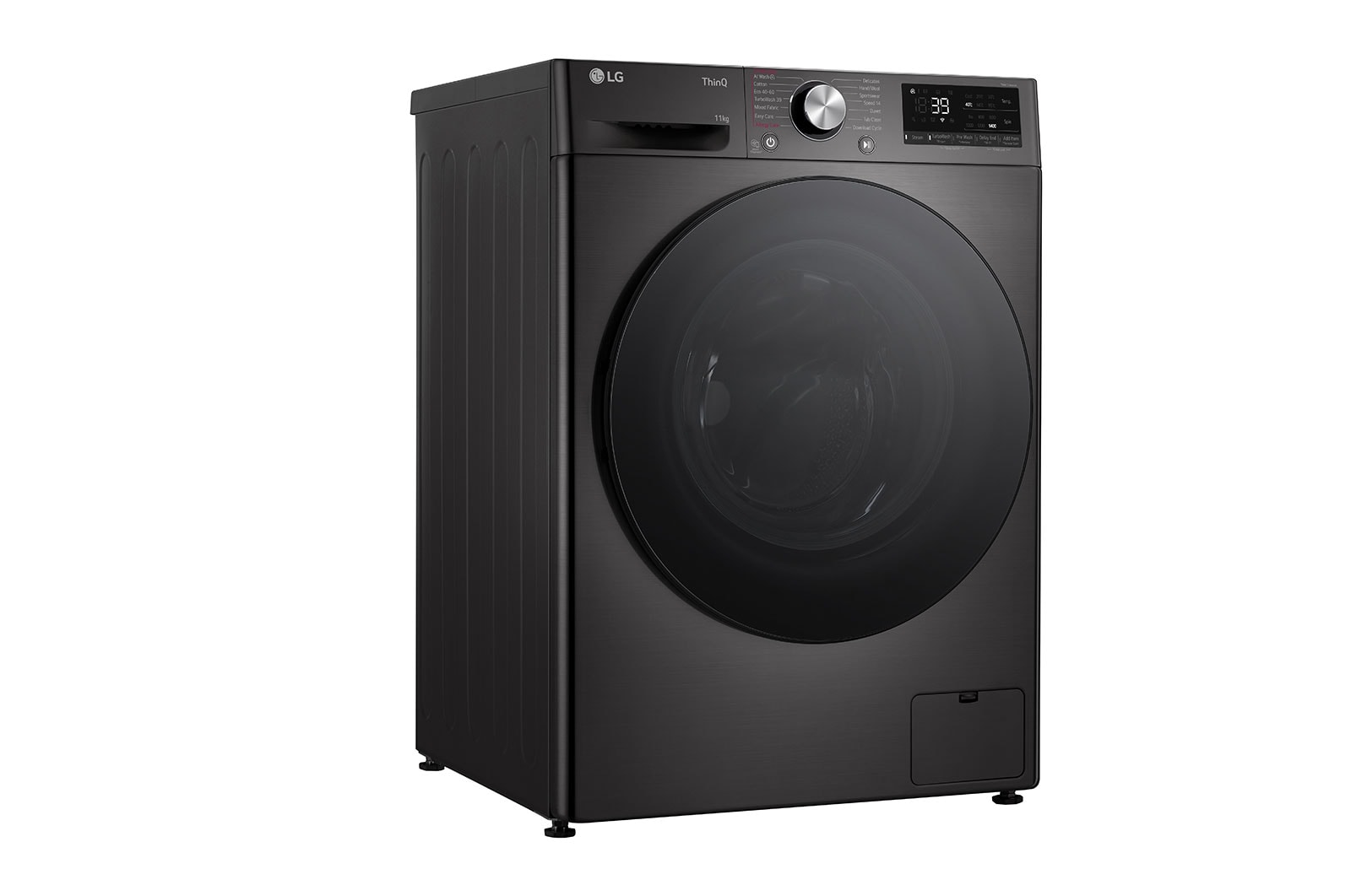 LG 11 kg Vaskemaskin(Sort) - Steam, Energiklasse A, TurboWash360™, AI DD™, Smart Diagnosis™ med Wi-Fi, FV94ENS2QN