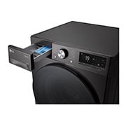 LG 11 kg Vaskemaskin(Sort) - Steam, Energiklasse A, TurboWash360™, AI DD™, Smart Diagnosis™ med Wi-Fi, FV94ENS2QN