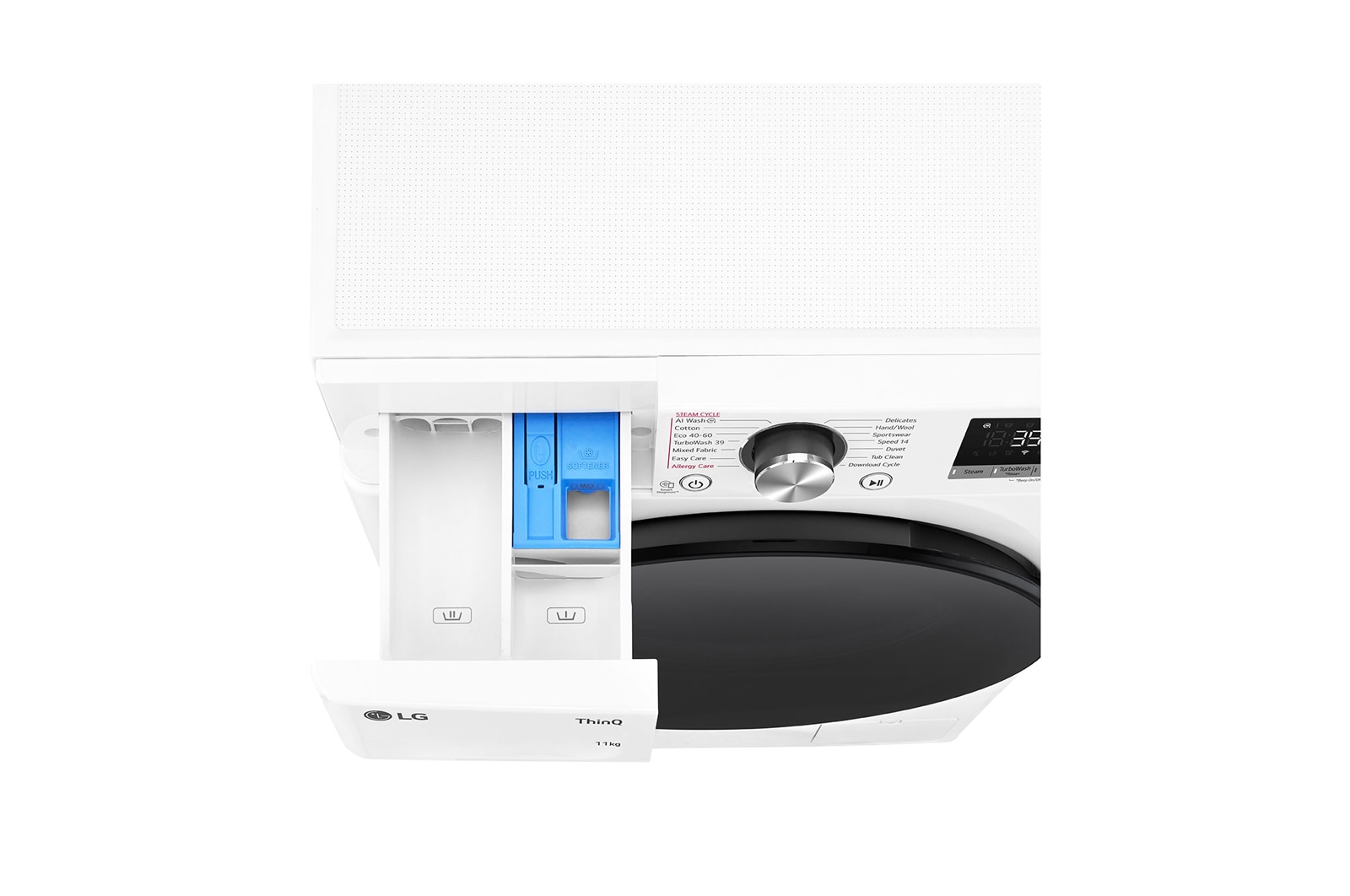 LG 11 kg Vaskemaskin(Hvid) - Steam, Energiklasse A, TurboWash360™, AI DD™, Smart Diagnosis™ med Wi-Fi, FV94ENS2WN