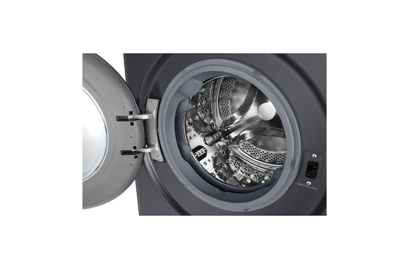 LG 9 kg / 6 kg Kombineret vaskemaskine/tørretumbler(Sort) - Steam, Energiklasse A/D, AI DD™, Smart Diagnosis™, P4Y5VRP6J