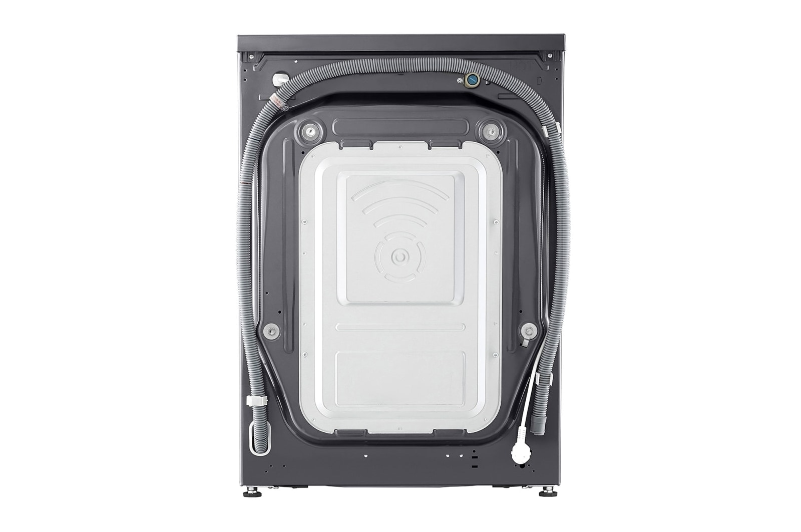 LG 9 kg / 6 kg Kombineret vaskemaskine/tørretumbler(Sort) - Steam, Energiklasse A/D, AI DD™, Smart Diagnosis™, P4Y5VRP6J