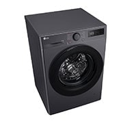 LG 9 kg / 6 kg Kombineret vaskemaskine/tørretumbler(Sort) - Steam, Energiklasse A/D, AI DD™, Smart Diagnosis™, P4Y5VRP6J