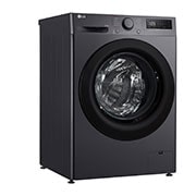 LG 9 kg / 6 kg Kombineret vaskemaskine/tørretumbler(Sort) - Steam, Energiklasse A/D, AI DD™, Smart Diagnosis™, P4Y5VRP6J