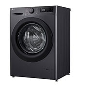 LG 9 kg / 6 kg Kombineret vaskemaskine/tørretumbler(Sort) - Steam, Energiklasse A/D, AI DD™, Smart Diagnosis™, P4Y5VRP6J