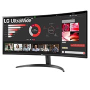 LG 34" UltraWide QHD Curved-skærm, 34WR50QK-B