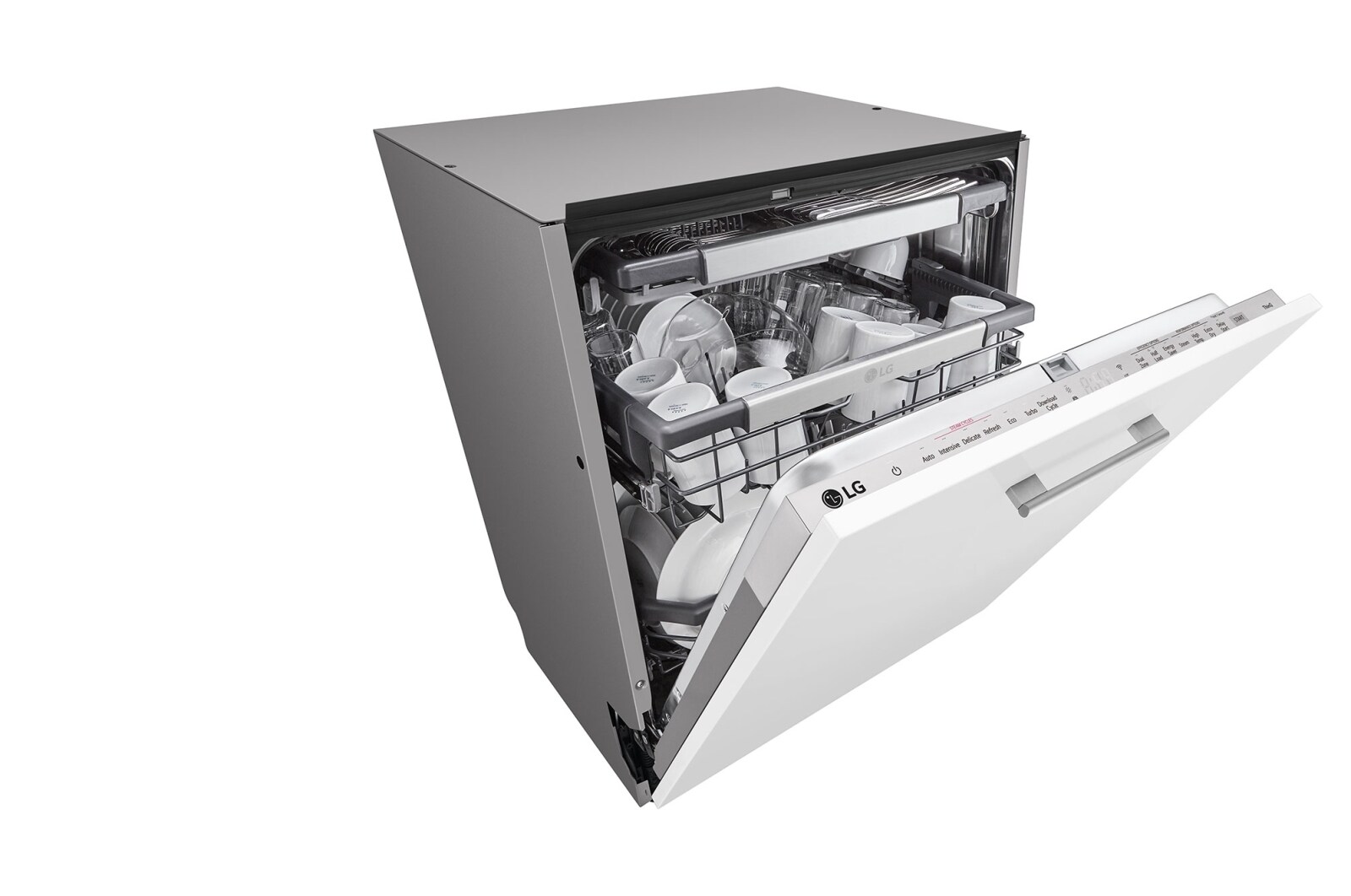 LG QuadWash™ Steam-opvaskemaskine (til indbygget), Energiklasse A, Auto Open Dry-funktion og Smart Diagnosis™ med Wi-Fi, DB475TXS
