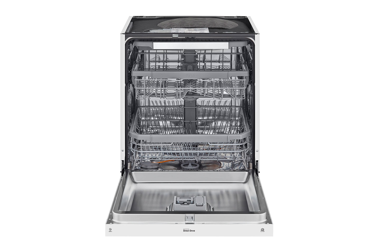 LG QuadWash™ Oppvaskemaskine (Hvid) Energiklasse D, Auto Open Dry-funktion og Smart Diagnosis™ med Wi-Fi, DU325FW