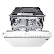 LG QuadWash™ Oppvaskemaskine (Hvid) Energiklasse D, Auto Open Dry-funktion og Smart Diagnosis™ med Wi-Fi, DU325FW