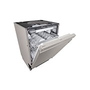 LG QuadWash™ Oppvaskemaskine (Platinum Silver), Energiklasse C, Auto Open Dry-funktion og Smart Diagnosis™ med Wi-Fi, DU355FP