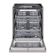 LG QuadWash™ Oppvaskemaskine (Platinum Silver), Energiklasse C, Auto Open Dry-funktion og Smart Diagnosis™ med Wi-Fi, DU355FP