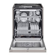 LG QuadWash™ Oppvaskemaskine (Platinum Silver), Energiklasse C, Auto Open Dry-funktion og Smart Diagnosis™ med Wi-Fi, DU355FP