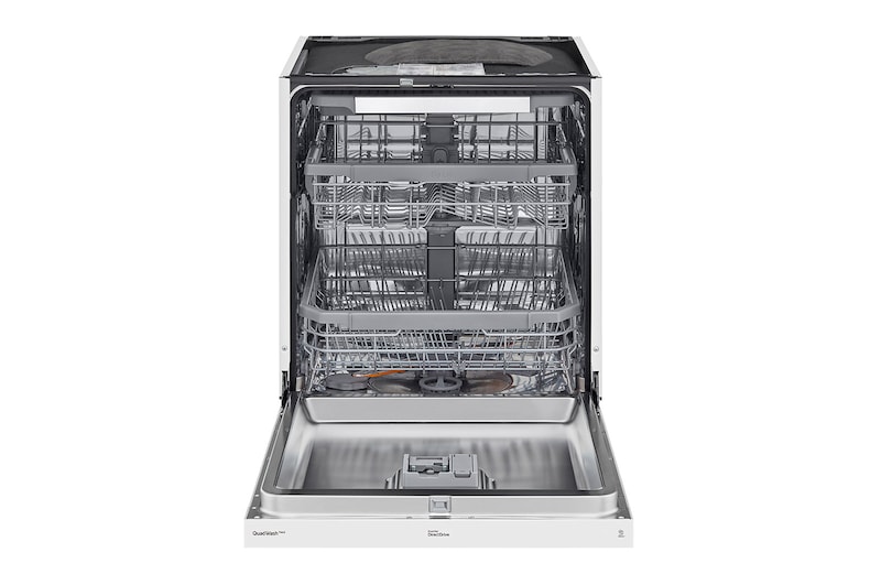 LG QuadWash™ Oppvaskemaskine (Hvid) Energiklasse C, Auto Open Dry-funktion og Smart Diagnosis™ med Wi-Fi, DU355FW