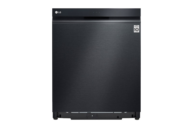 Visning forfra af LG QuadWash ™ Steam-opvaskemaskine med Auto Open Dry-funktion og Wi-Fi DU517HMS